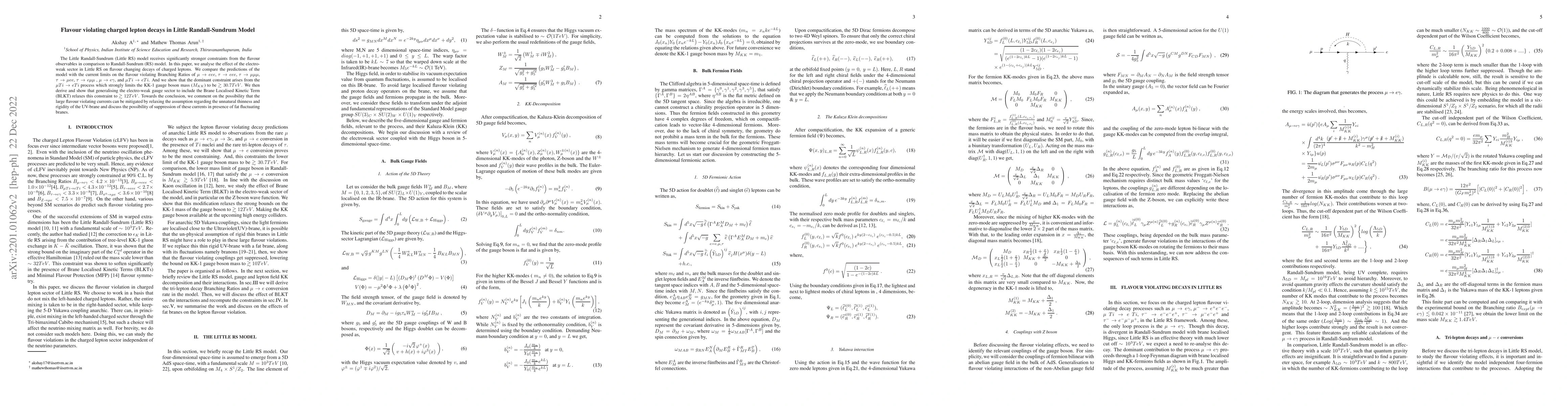 Thumbnail for Flavour violating charged lepton decays in Little Randall-Sundrum Model