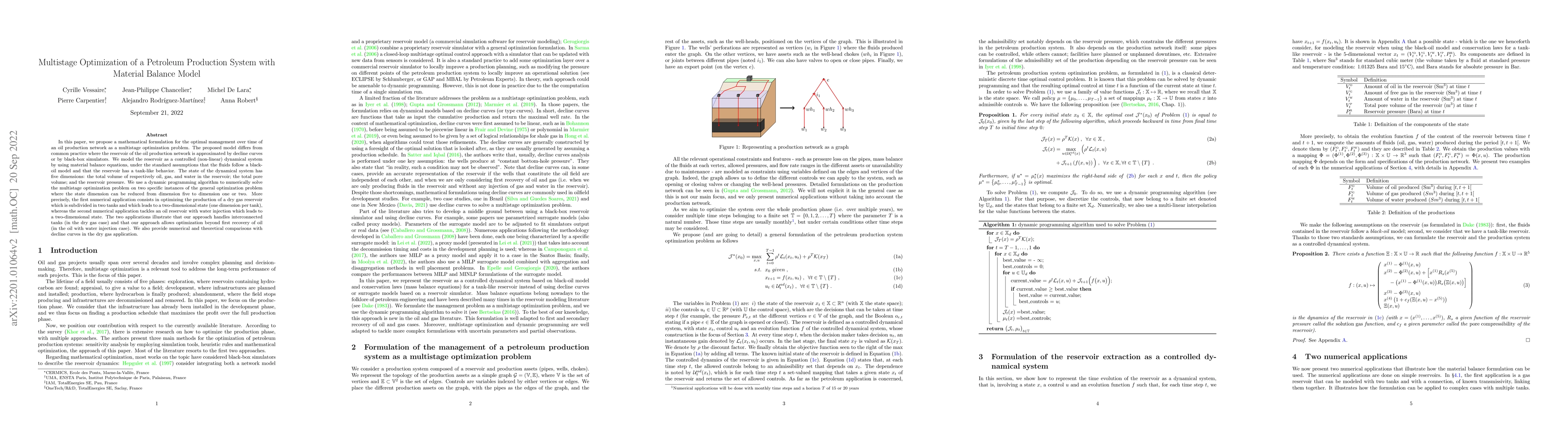 Thumbnail for Multistage Optimization of a Petroleum Production System with Material
  Balance Model