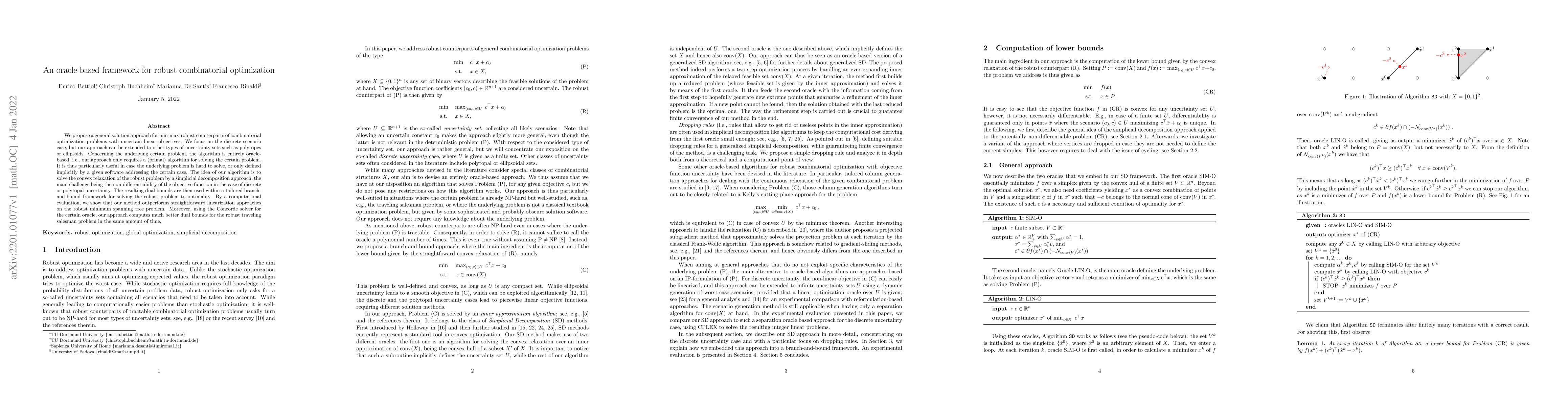 Thumbnail for An oracle-based framework for robust combinatorial optimization
