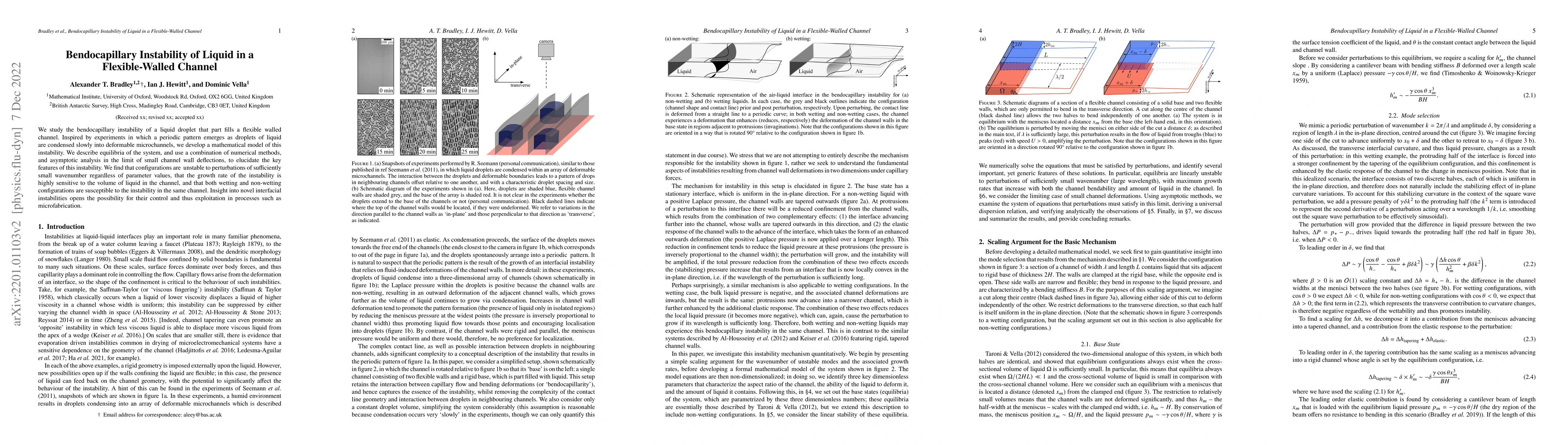 Thumbnail for Bendocapillary Instability of Liquid in a Flexible-Walled Channel