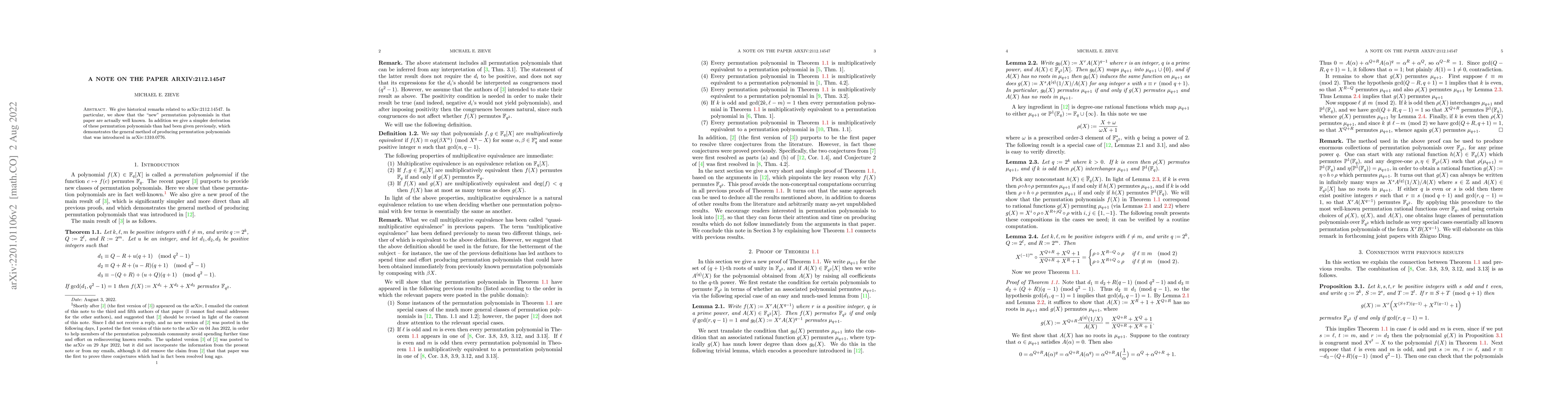 Thumbnail for A note on the paper arXiv:2112.14547