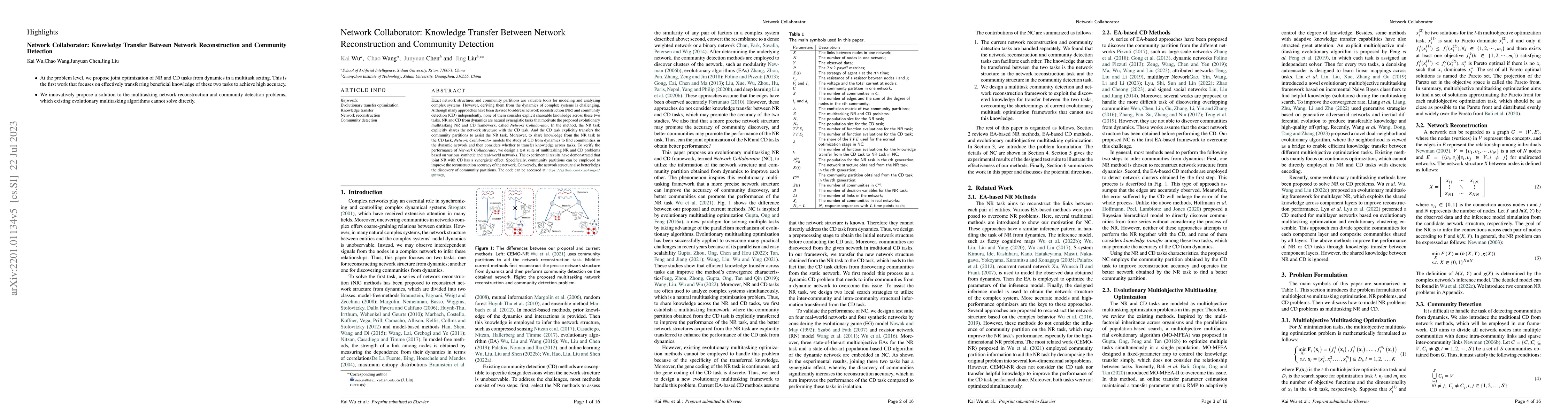 Thumbnail for Network Collaborator: Knowledge Transfer Between Network Reconstruction
  and Community Detection