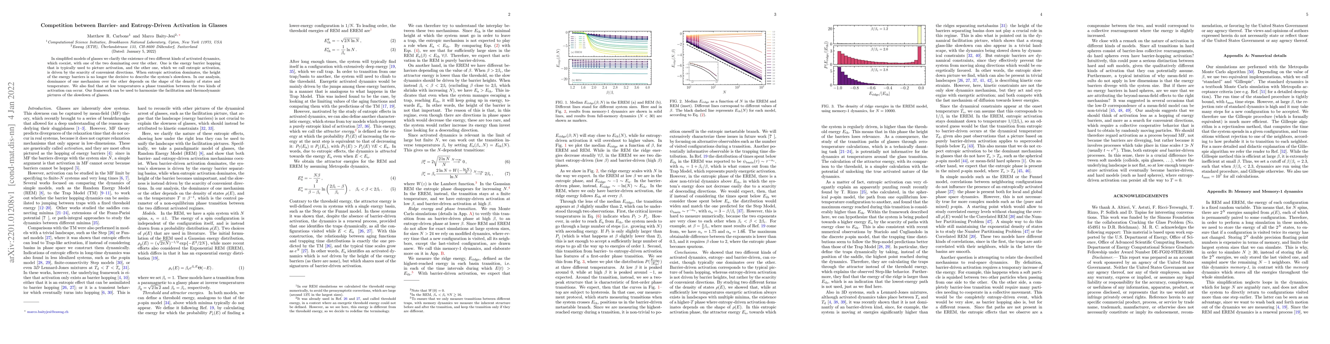 Thumbnail for Competition between Barrier- and Entropy-Driven Activation in Glasses