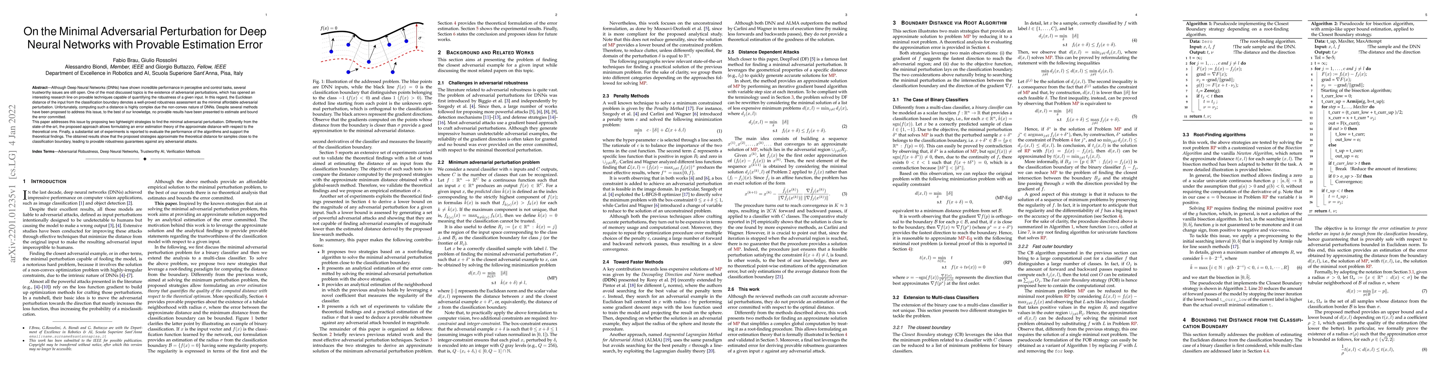 Thumbnail for On the Minimal Adversarial Perturbation for Deep Neural Networks with
  Provable Estimation Error