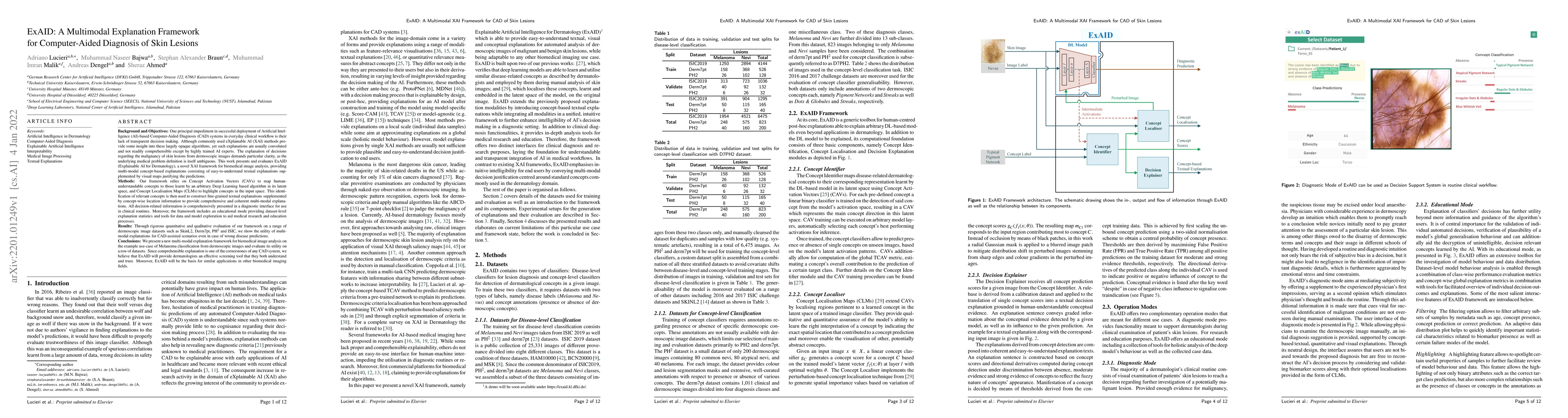 Thumbnail for ExAID: A Multimodal Explanation Framework for Computer-Aided Diagnosis
  of Skin Lesions