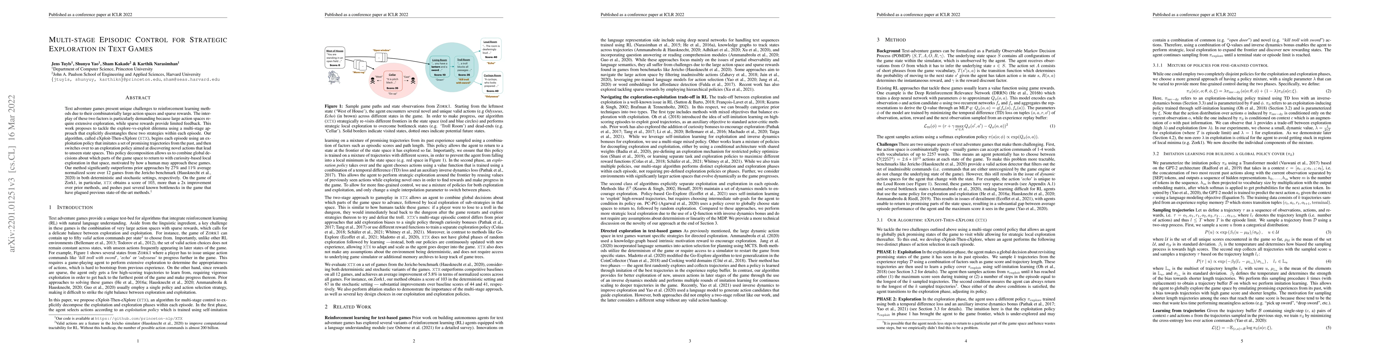 Thumbnail for Multi-Stage Episodic Control for Strategic Exploration in Text Games