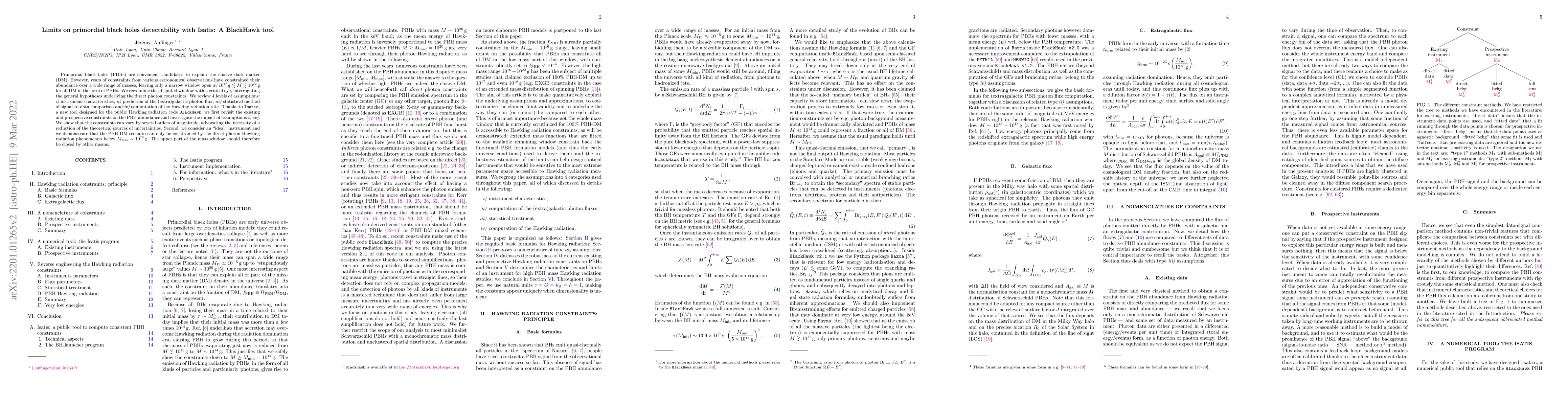 Thumbnail for Limits on primordial black holes detectability with Isatis: A BlackHawk
  tool
