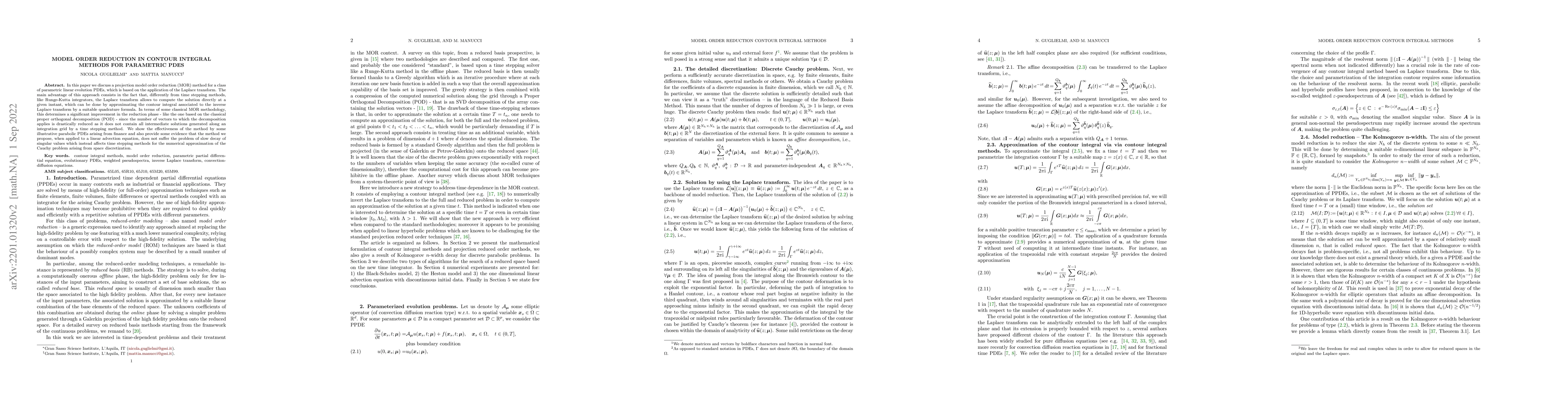 Thumbnail for Model order reduction in contour integral methods for parametric PDEs
