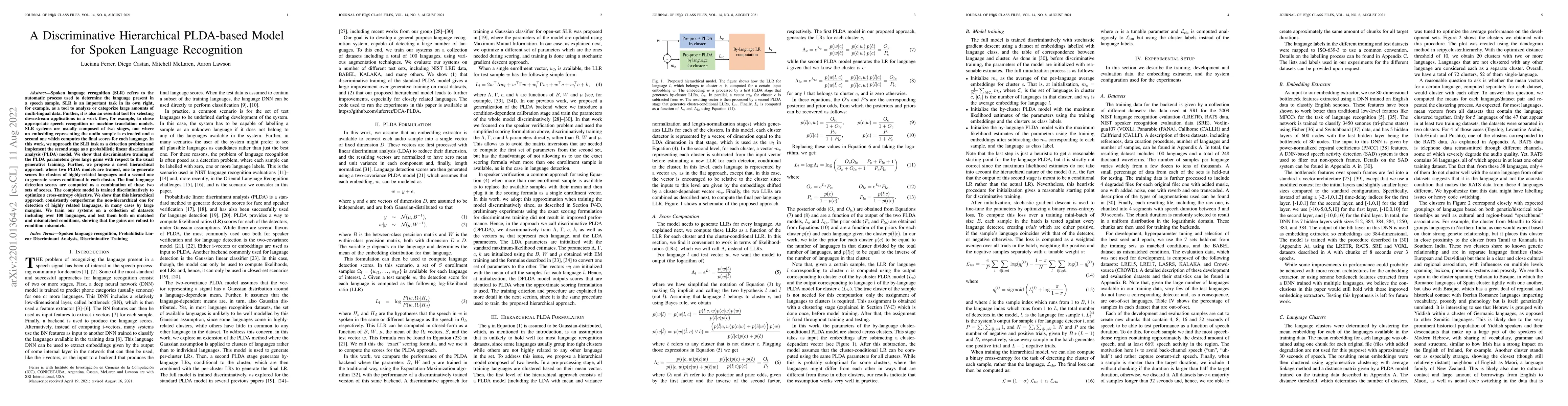 Thumbnail for A Discriminative Hierarchical PLDA-based Model for Spoken Language
  Recognition