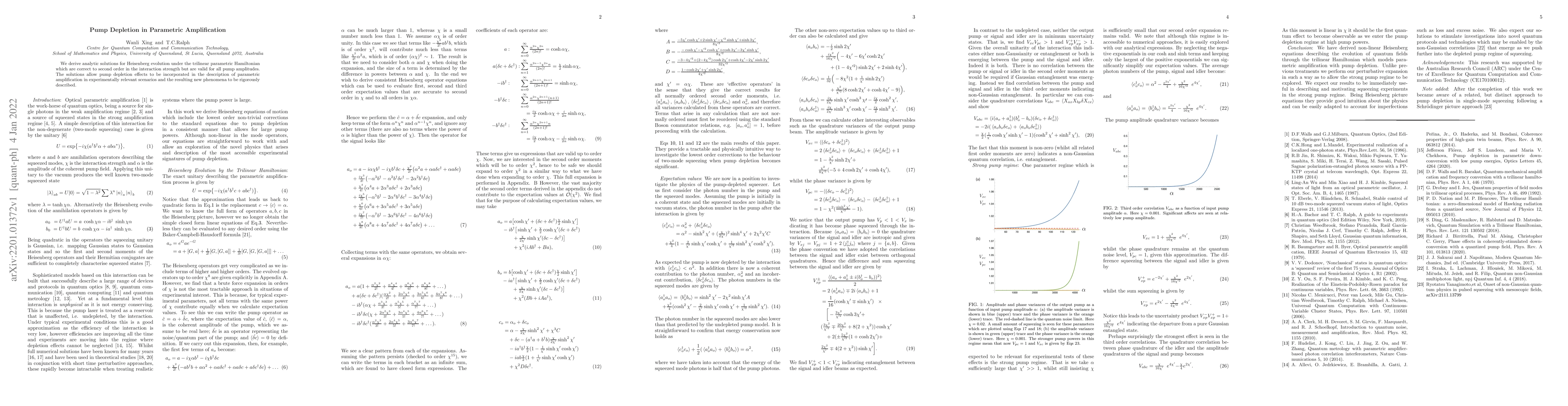 Thumbnail for Pump Depletion in Parametric Amplification