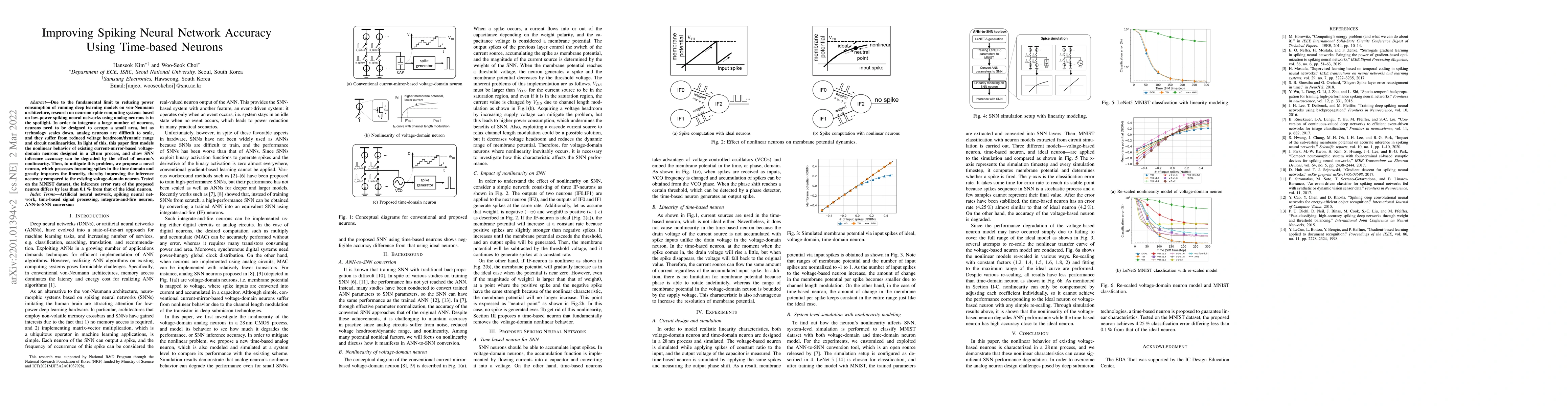 Thumbnail for Improving Spiking Neural Network Accuracy Using Time-based Neurons