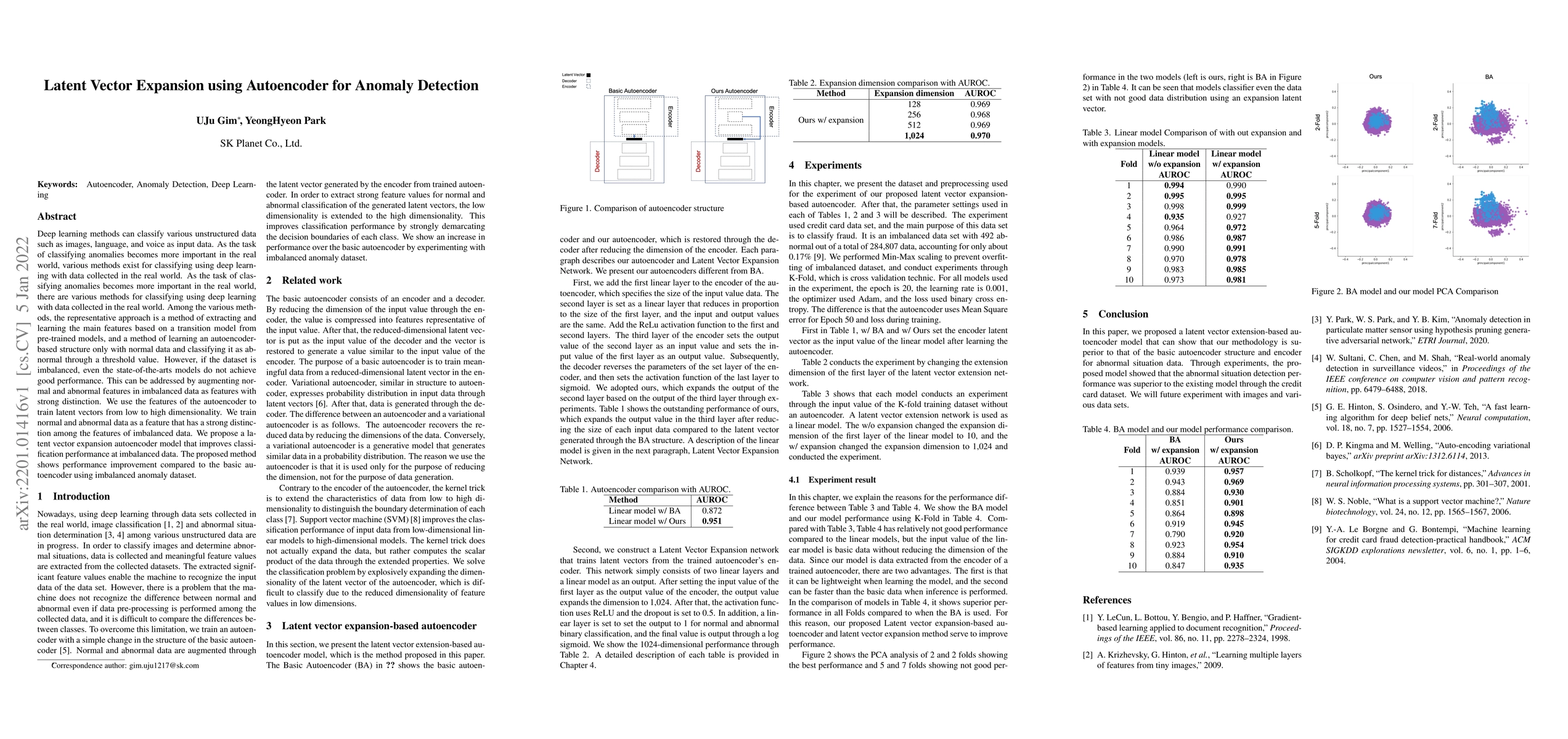 Thumbnail for Latent Vector Expansion using Autoencoder for Anomaly Detection