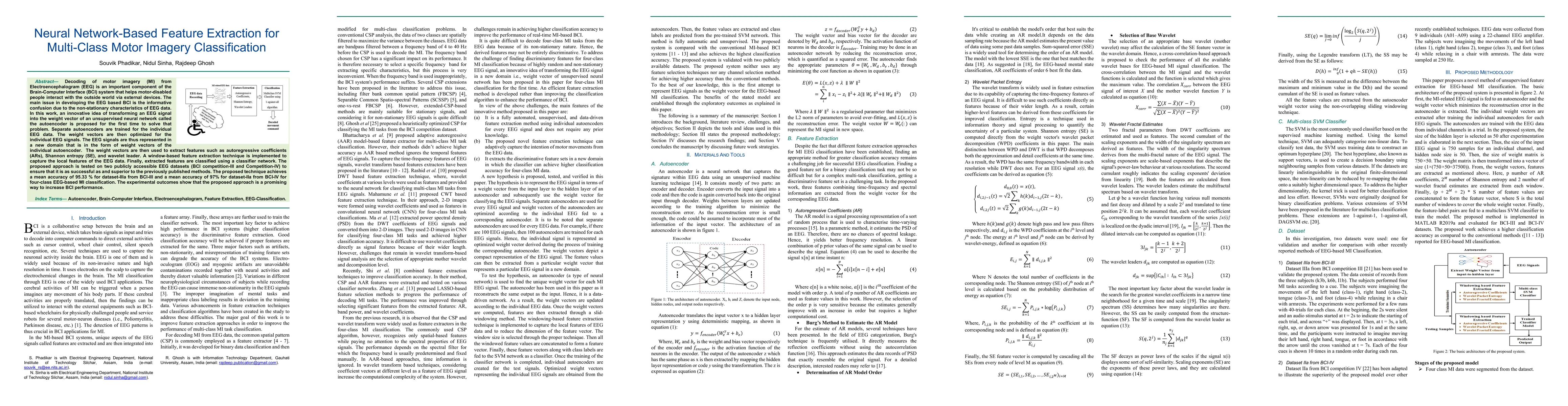 Thumbnail for Neural Network-Based Feature Extraction for Multi-Class Motor Imagery
  Classification