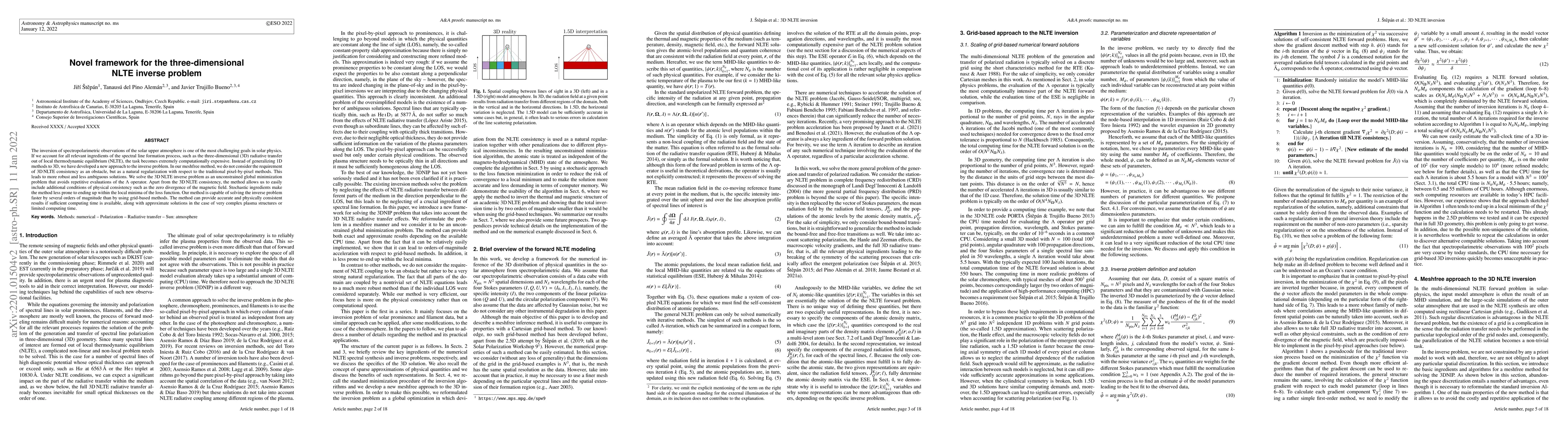 Thumbnail for Novel framework for the three-dimensional NLTE inverse problem