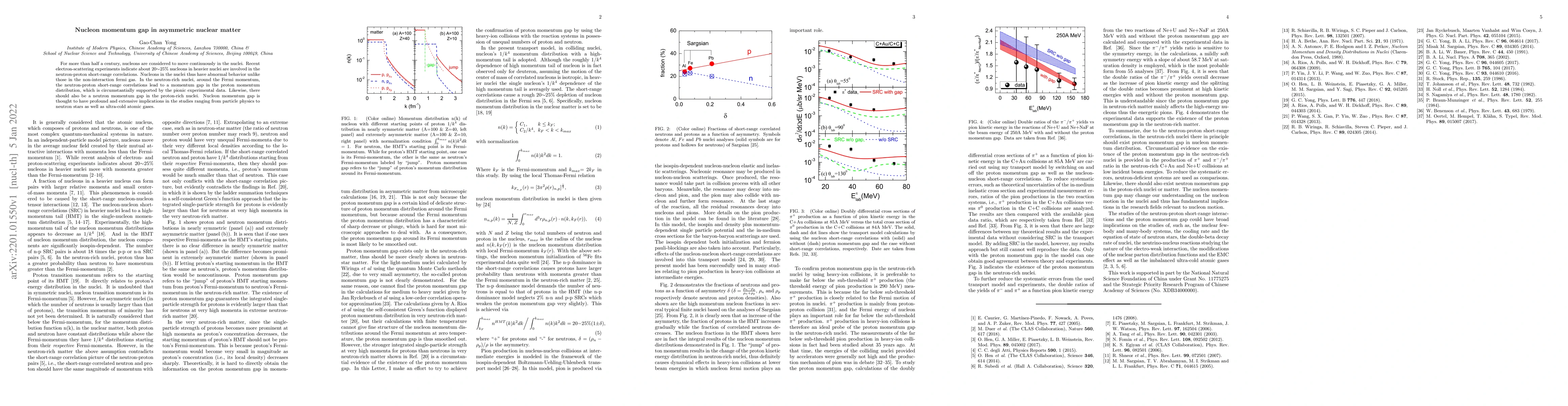 Thumbnail for Nucleon momentum gap in asymmetric nuclear matter