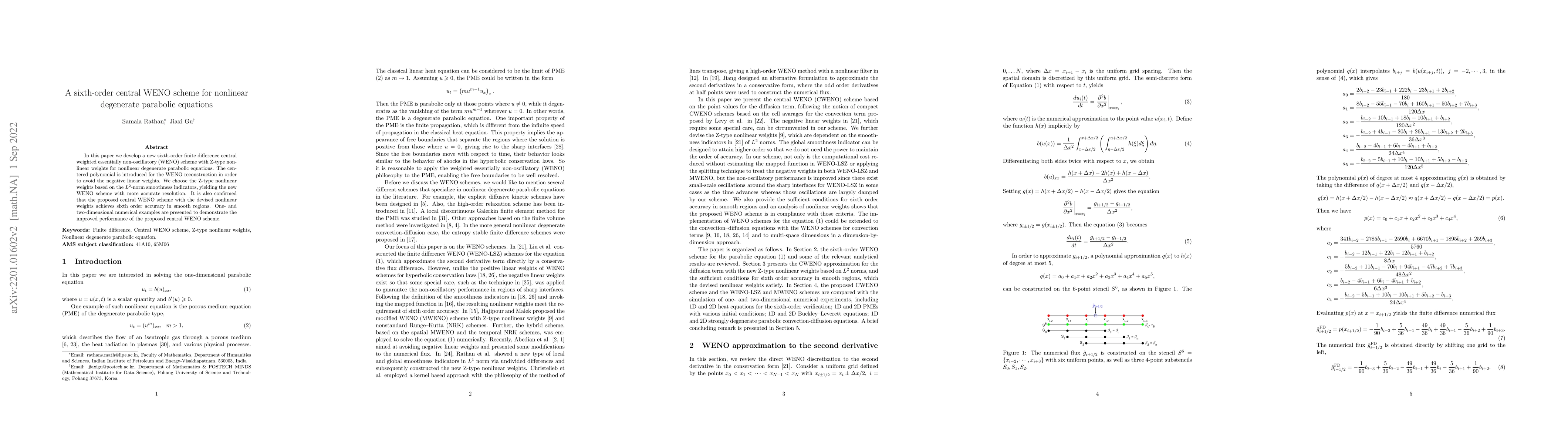 Thumbnail for A sixth-order central WENO scheme for nonlinear degenerate parabolic
  equations