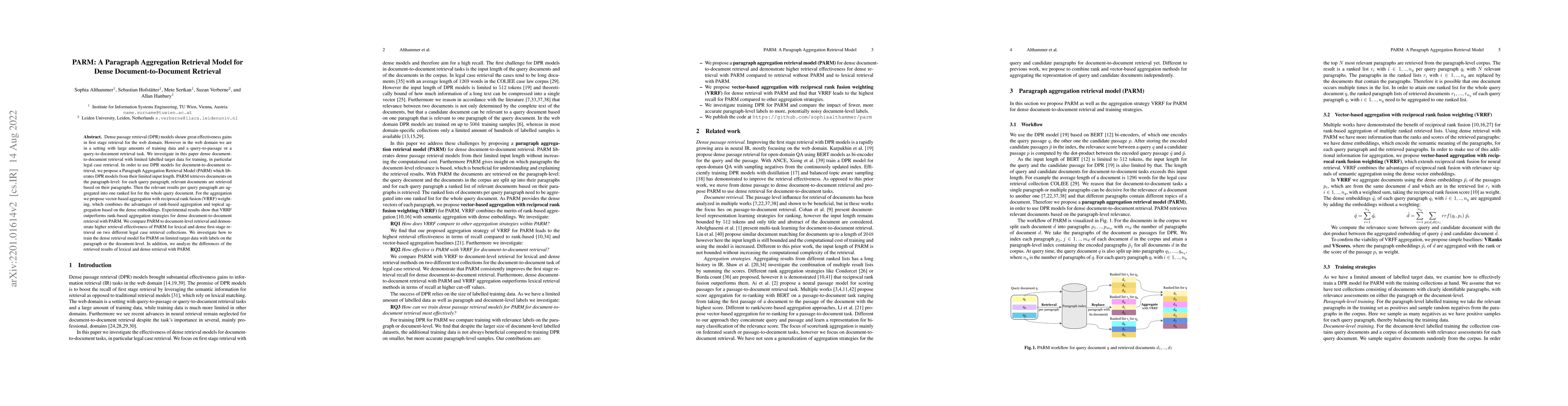 Thumbnail for PARM: A Paragraph Aggregation Retrieval Model for Dense
  Document-to-Document Retrieval