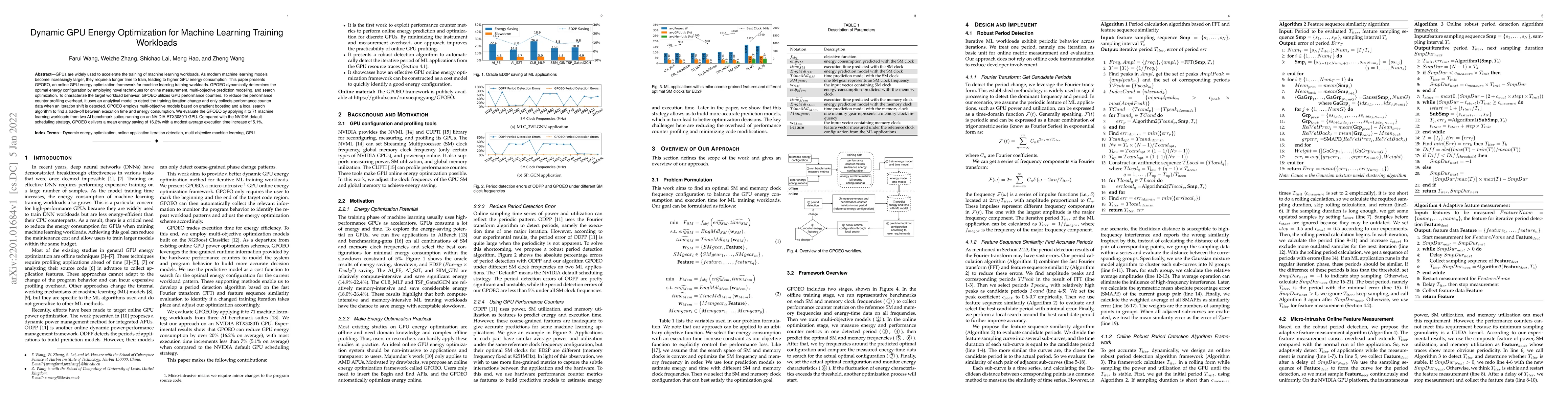 Thumbnail for Dynamic GPU Energy Optimization for Machine Learning Training Workloads