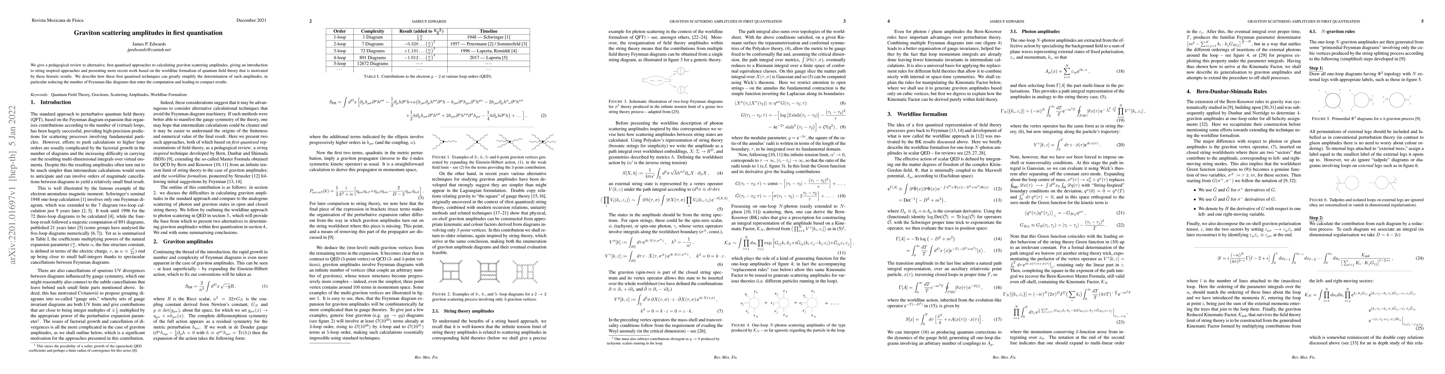 Thumbnail for Graviton scattering amplitudes in first quantisation