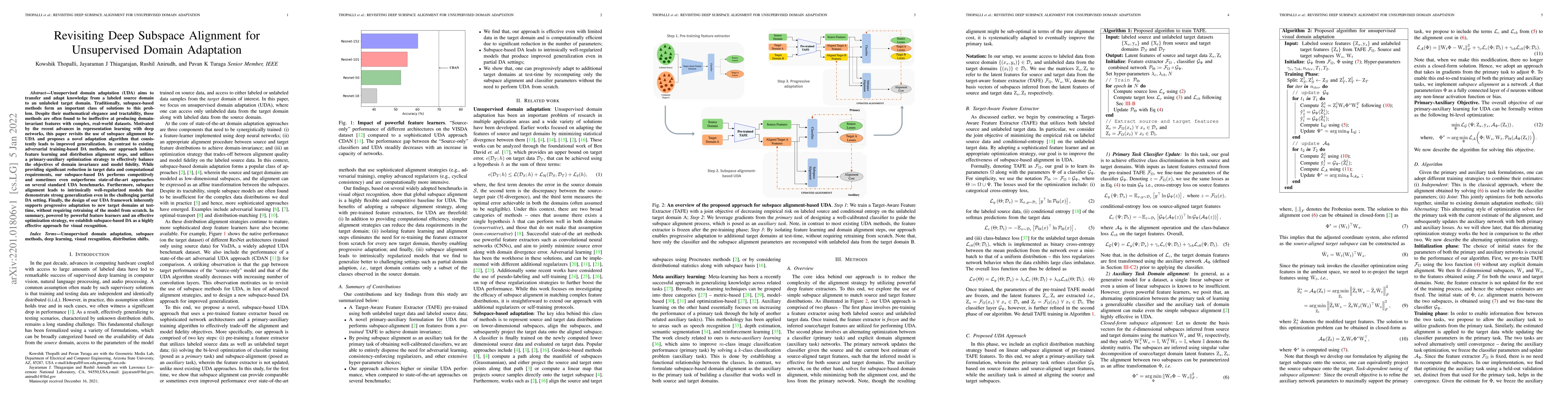 Thumbnail for Revisiting Deep Subspace Alignment for Unsupervised Domain Adaptation