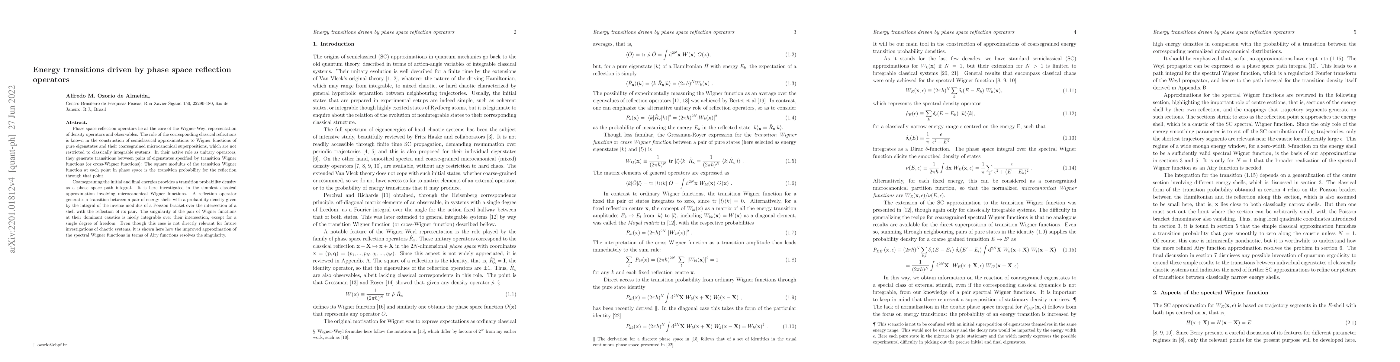 Thumbnail for Energy transitions driven by phase space reflection operators