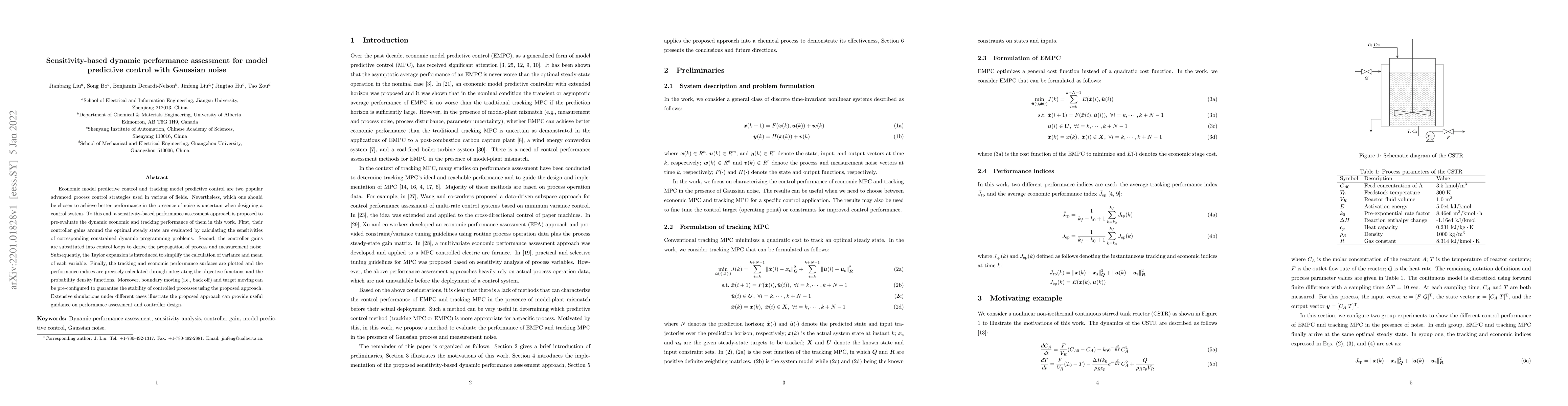 Thumbnail for Sensitivity-based dynamic performance assessment for model predictive
  control with Gaussian noise
