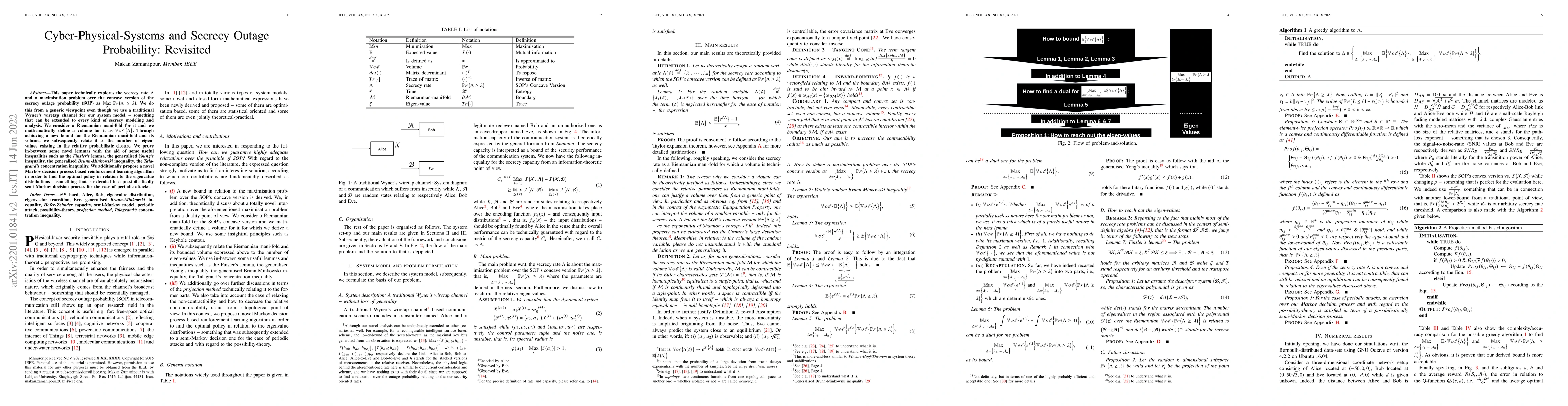 Thumbnail for Cyber-Physical-Systems and Secrecy Outage Probability: Revisited