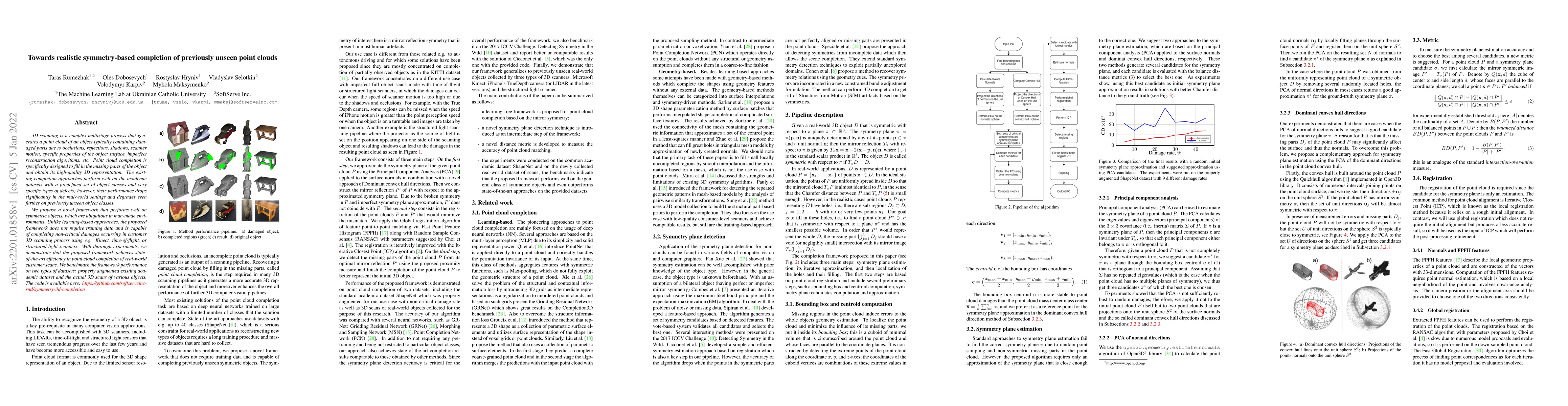 Thumbnail for Towards realistic symmetry-based completion of previously unseen point
  clouds