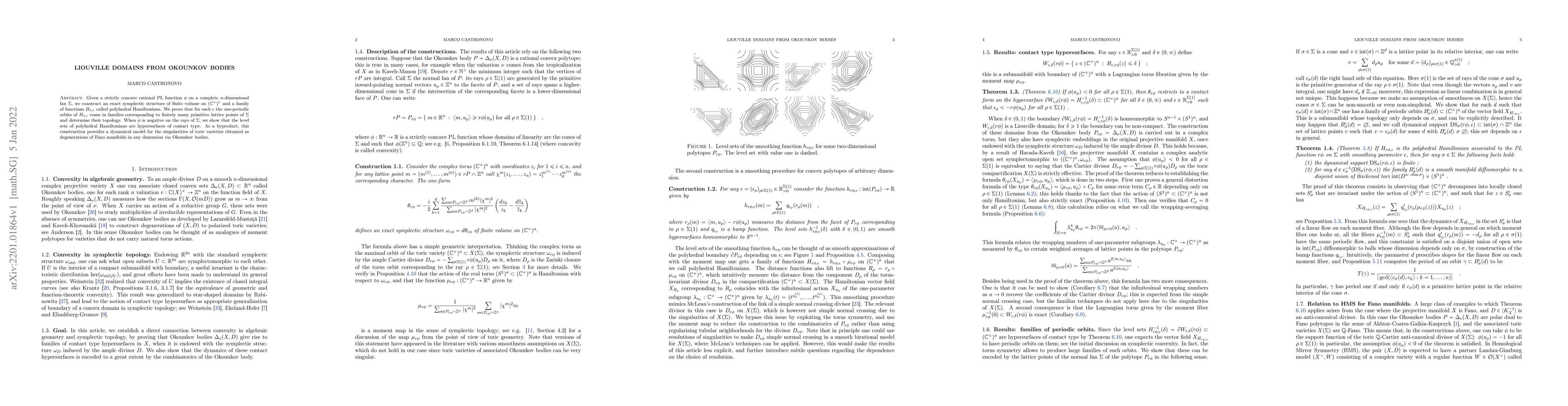 Thumbnail for Liouville domains from Okounkov bodies