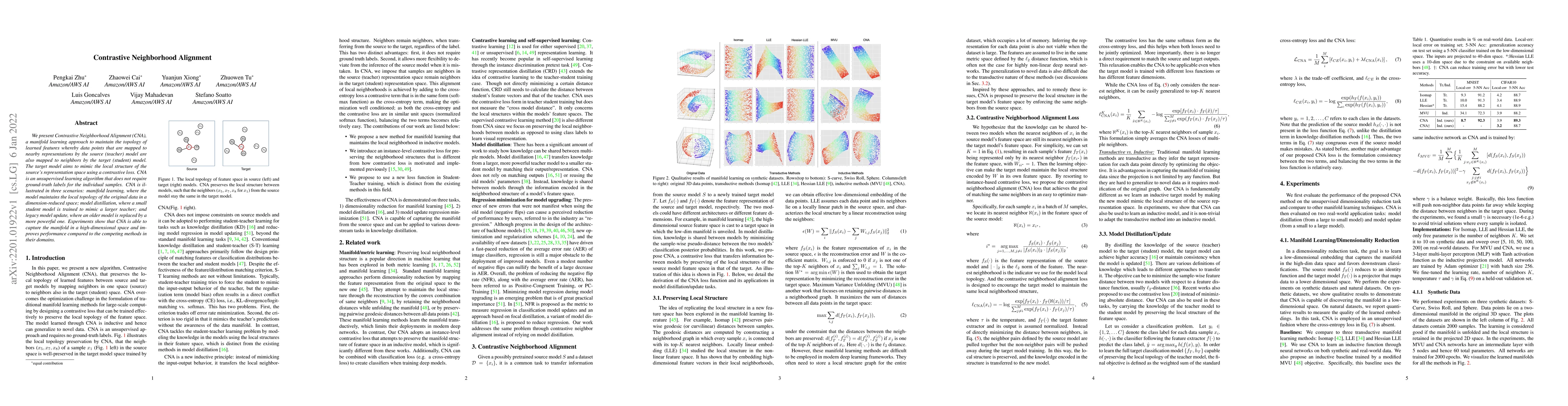 Thumbnail for Contrastive Neighborhood Alignment