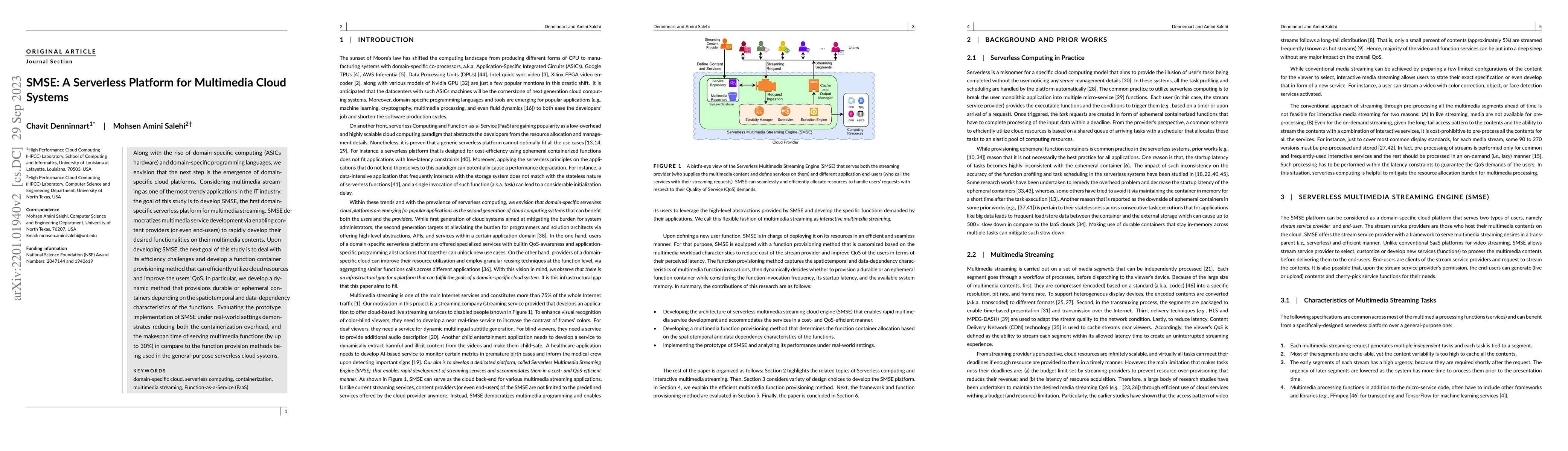 Thumbnail for SMSE: A Serverless Platform for Multimedia Cloud Systems