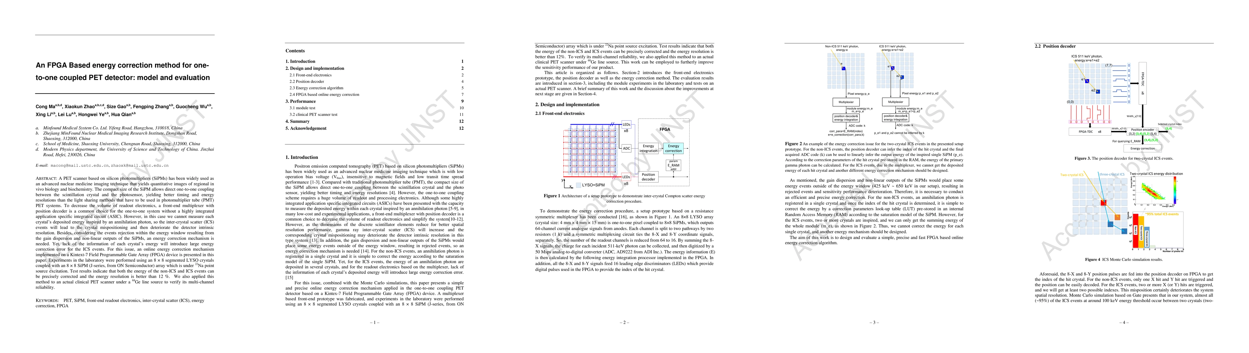 Thumbnail for An FPGA Based energy correction method for one-to-one coupled PET
  detector: model and evaluation