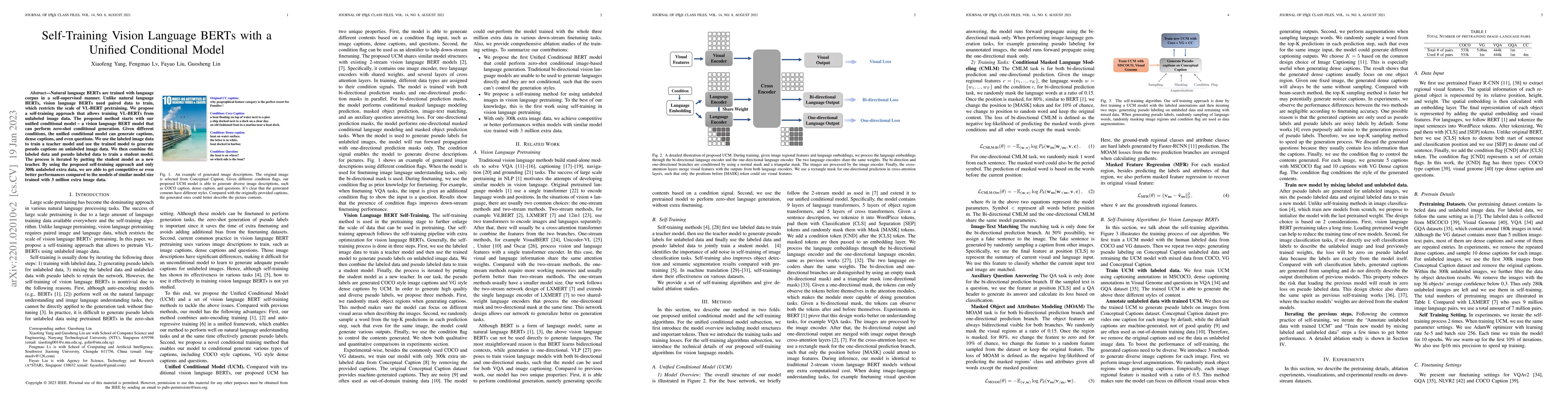 Thumbnail for Self-Training Vision Language BERTs with a Unified Conditional Model