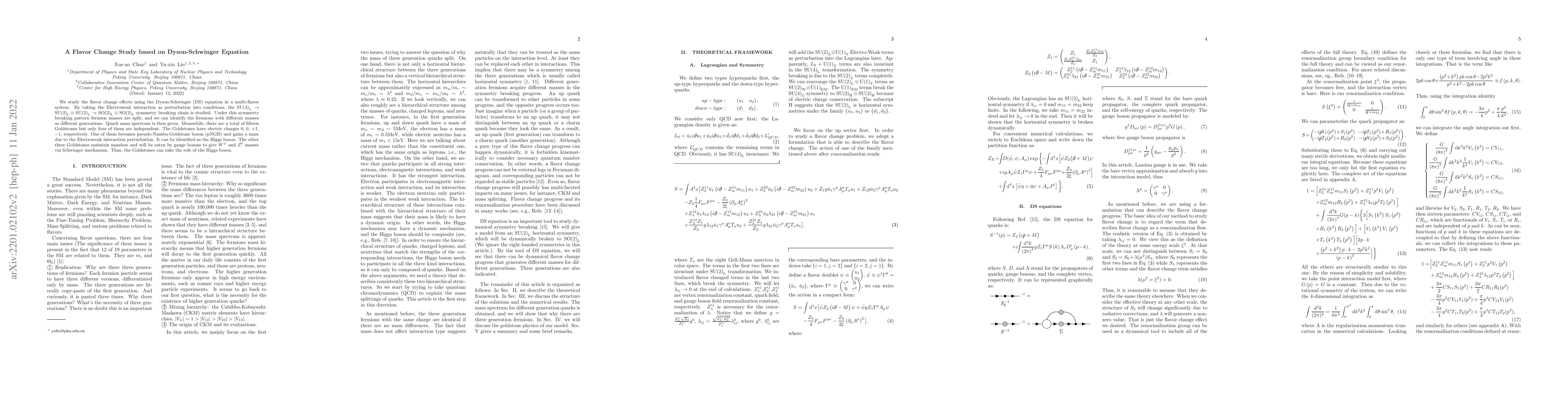 Thumbnail for A Flavor Change Study based on Dyson-Schwinger Equation