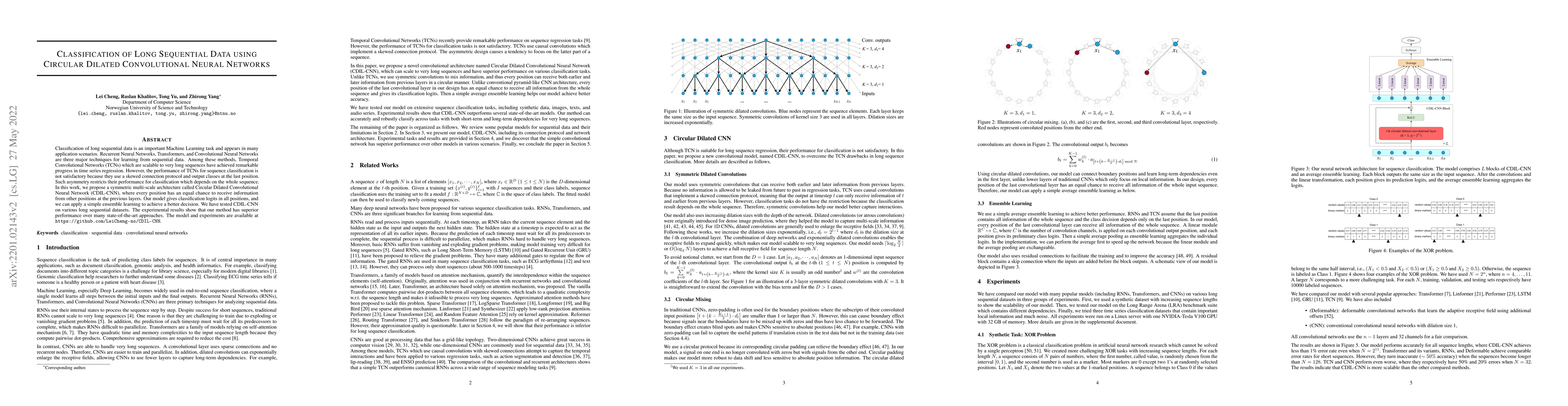Thumbnail for Classification of Long Sequential Data using Circular Dilated
  Convolutional Neural Networks