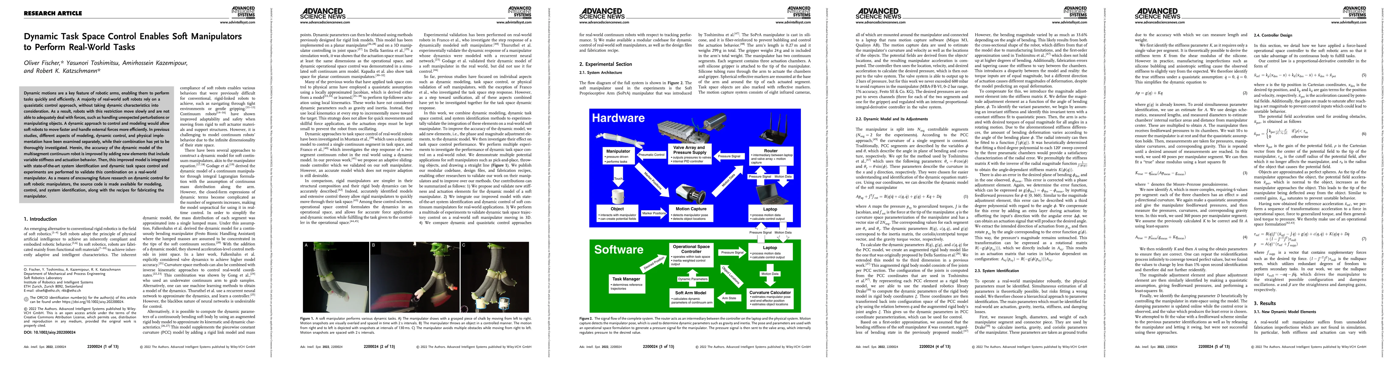 Thumbnail for Dynamic Task Space Control Enables Soft Manipulators to Perform
  Real-World Tasks