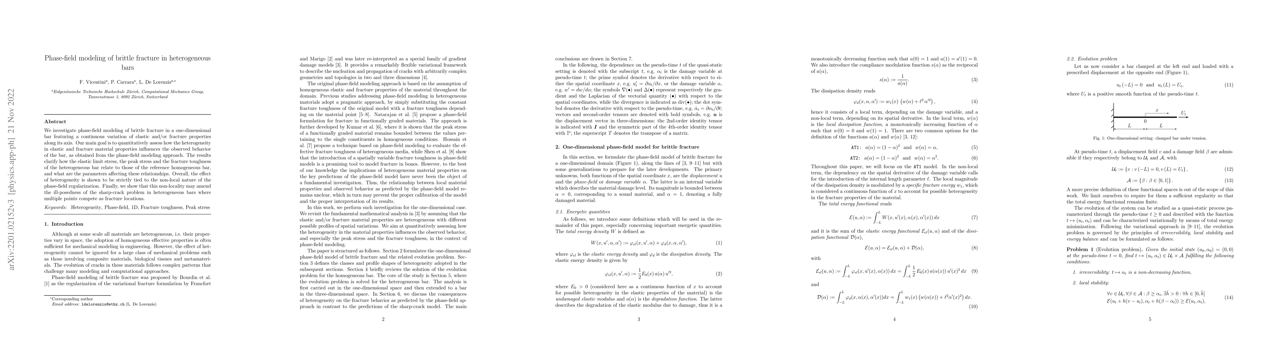 Thumbnail for Phase-field modeling of brittle fracture in heterogeneous bars