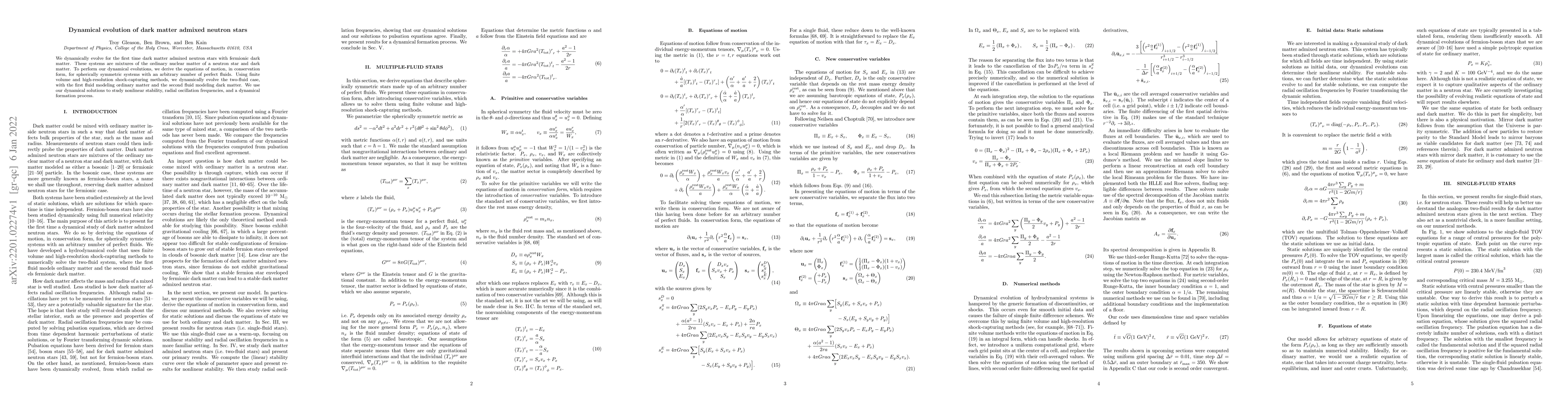 Thumbnail for Dynamical evolution of dark matter admixed neutron stars