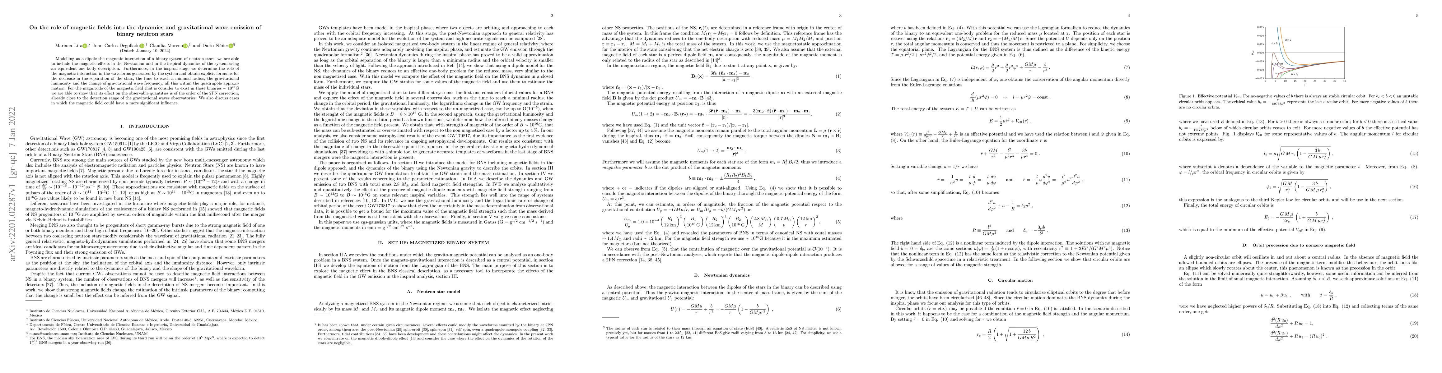 Thumbnail for On the role of magnetic fields into the dynamics and gravitational wave
  emission of binary neutron stars