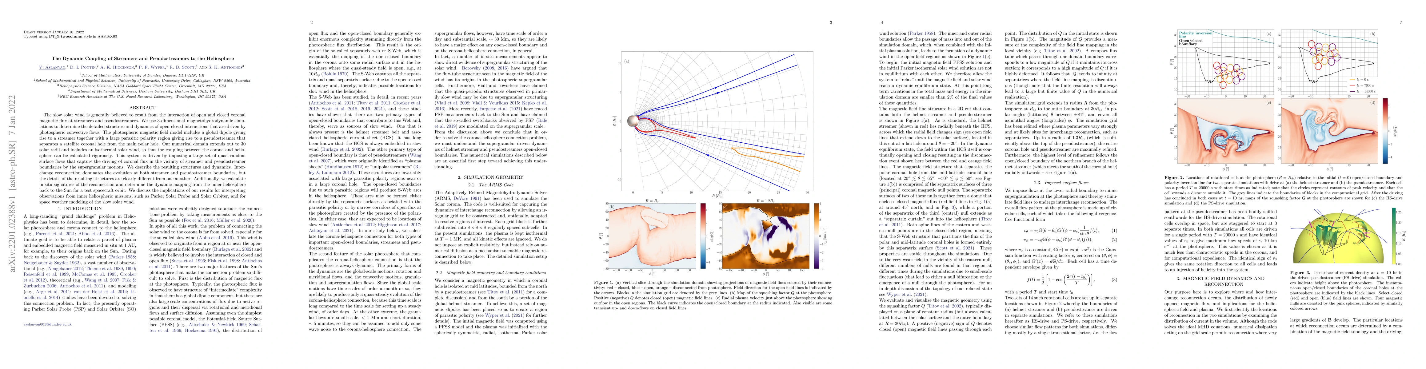 Thumbnail for The Dynamic Coupling of Streamers and Pseudostreamers to the Heliosphere