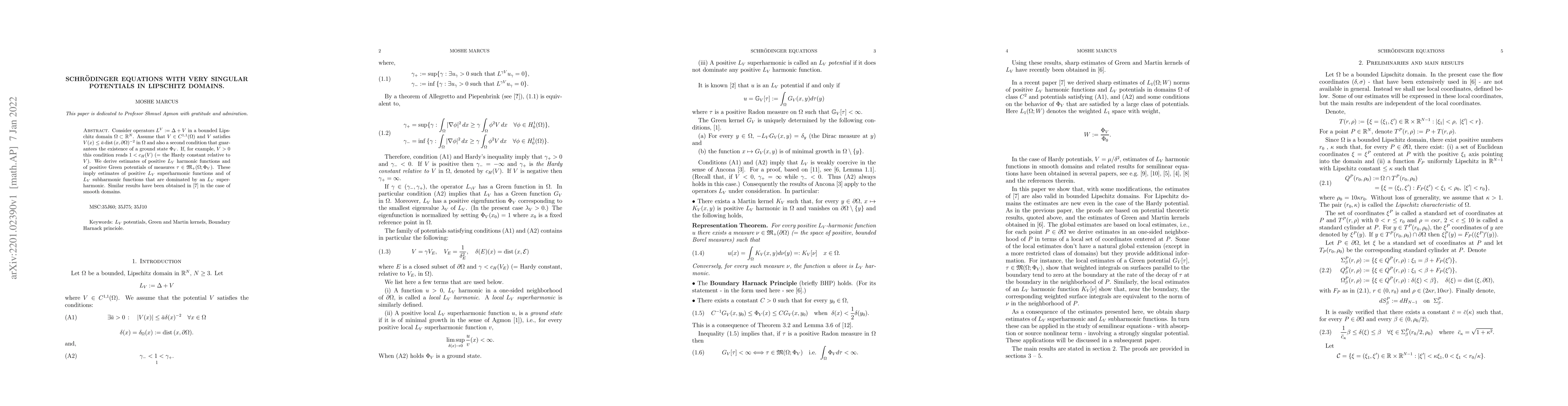 Thumbnail for Schrodinger equations with very singular potentials in Lipschitz domains