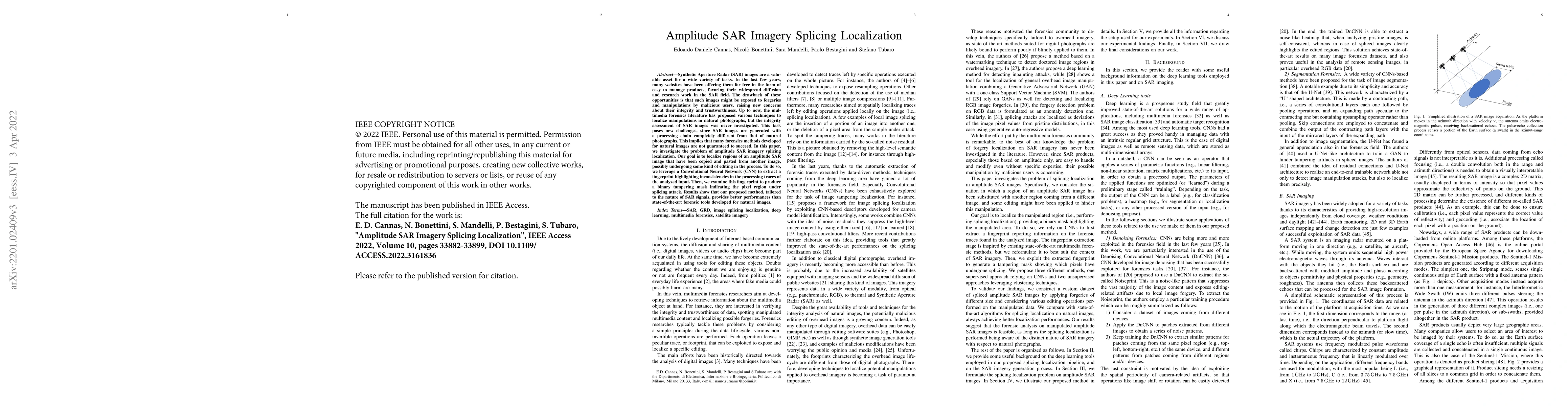 Thumbnail for Amplitude SAR Imagery Splicing Localization