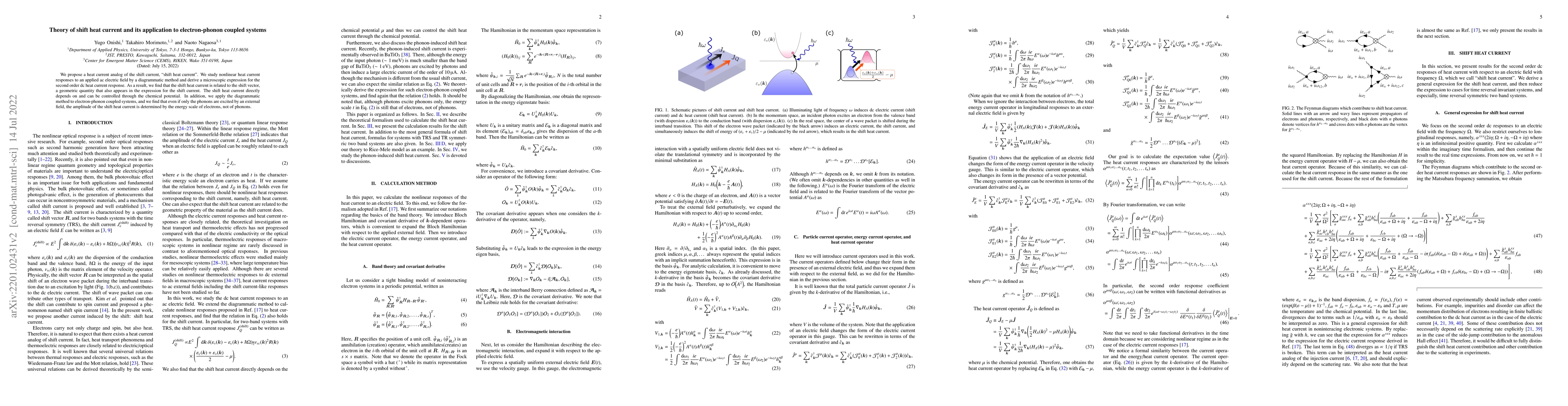 Thumbnail for Theory of shift heat current and its application to electron-phonon
  coupled systems