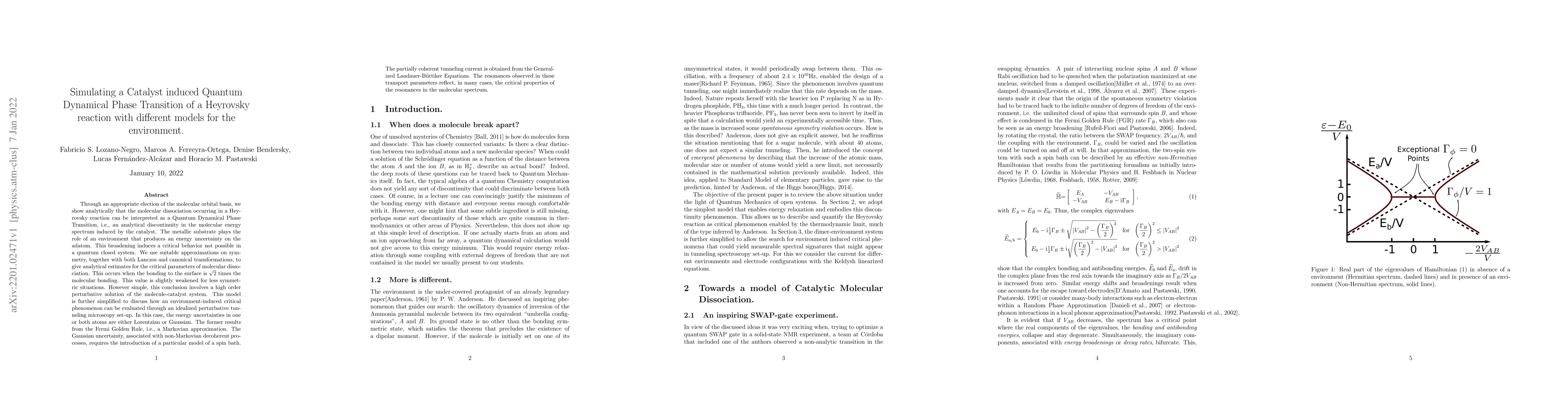 Thumbnail for Simulating a Catalyst induced Quantum Dynamical Phase Transition of a
  Heyrovsky reaction with different models for the environment