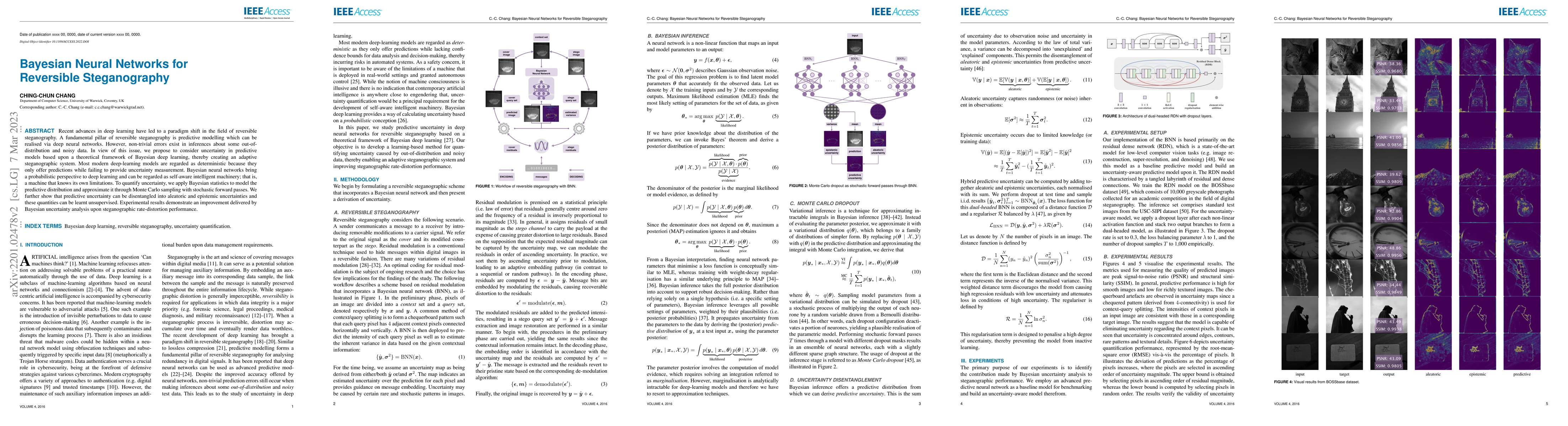 Thumbnail for Bayesian Neural Networks for Reversible Steganography