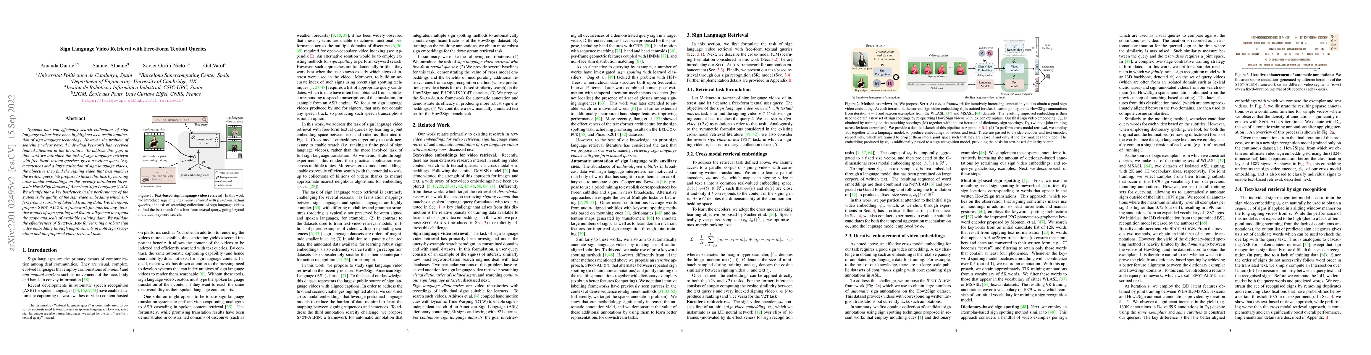 Thumbnail for Sign Language Video Retrieval with Free-Form Textual Queries