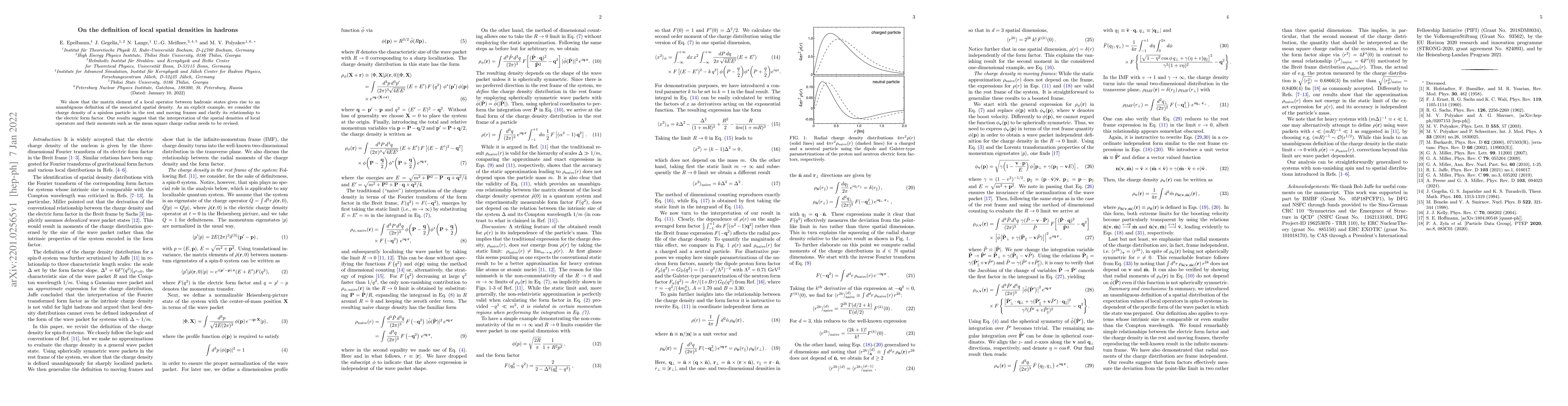 Thumbnail for On the definition of local spatial densities in hadrons