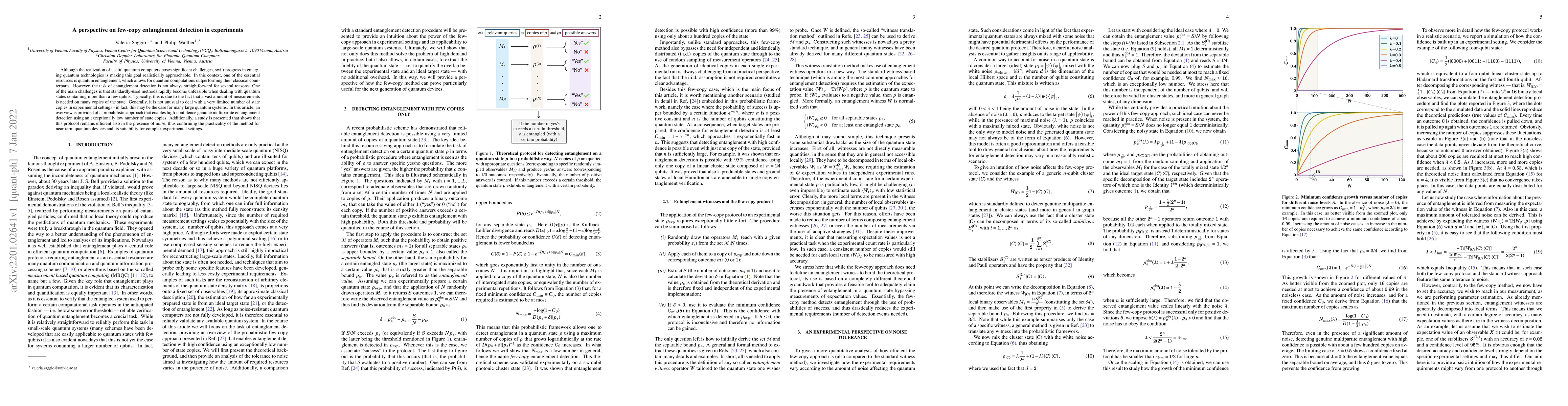 Thumbnail for A perspective on few-copy entanglement detection in experiments