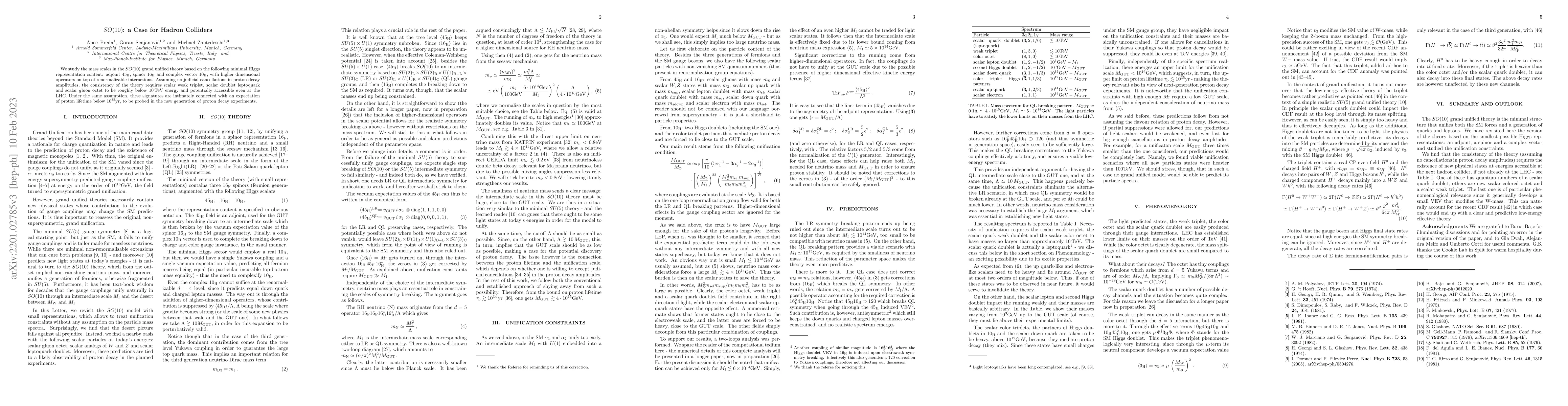 Thumbnail for SO(10): a Case for Hadron Colliders