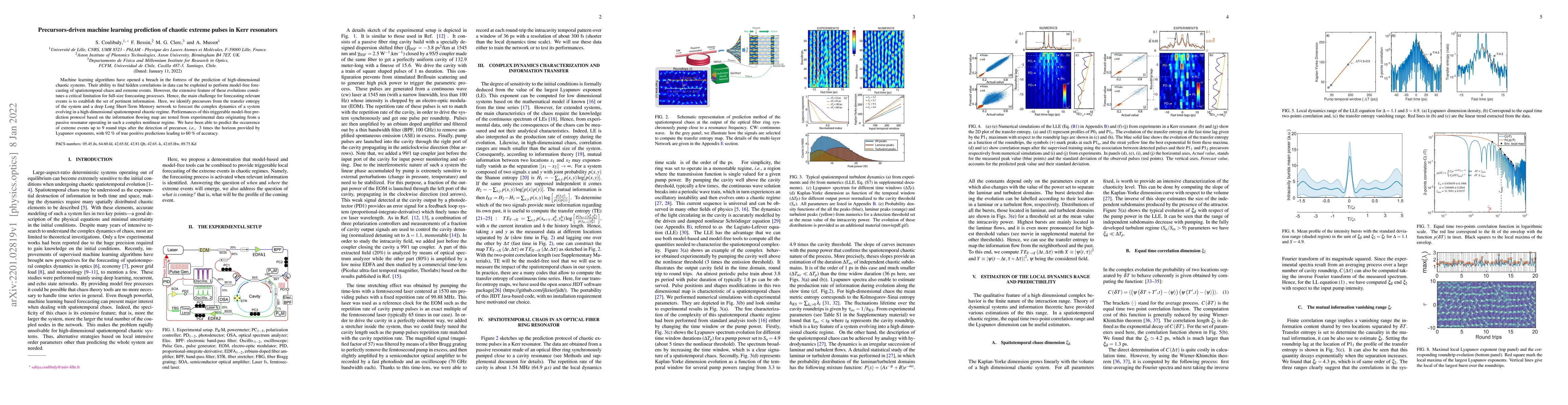 Thumbnail for Precursor-driven machine learning prediction of chaotic extreme pulses
  in Kerr resonators
